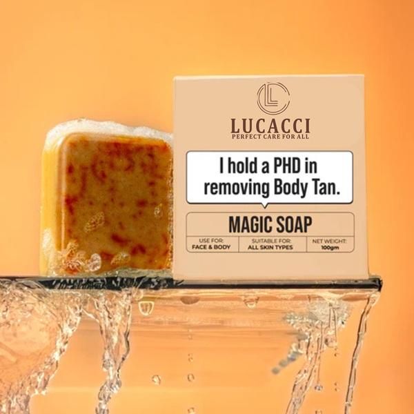 Lucacci Soaps Sandalwood & Saffron Magic Soaps with Pack of 3