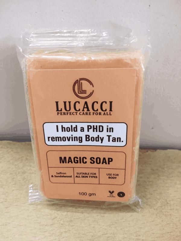 Lucacci Soaps Sandalwood & Saffron Magic Soaps with Pack of 3