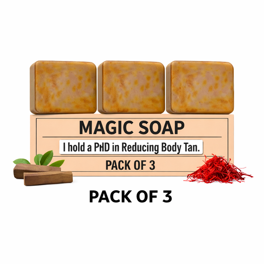 Lucacci Soaps Sandalwood & Saffron Magic Soaps with Pack of 3
