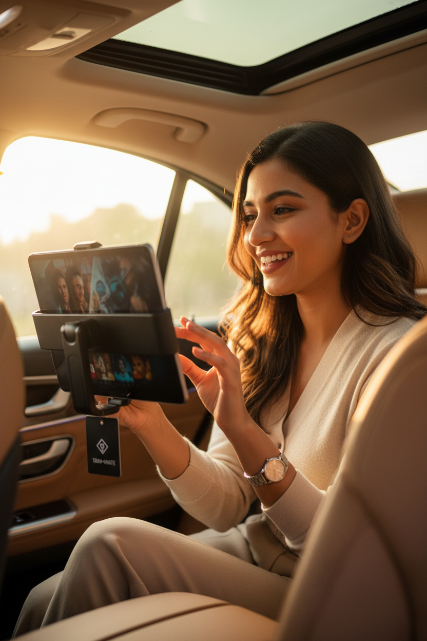 Car Headrest Holder Row Section Image