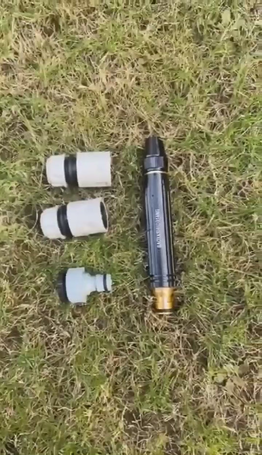 Portable High Pressure Washing Water Nozzle (Black)