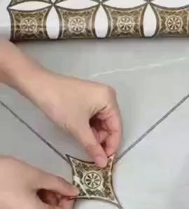 Self Adhesive PVC Diagonal Sticker Pack of 42